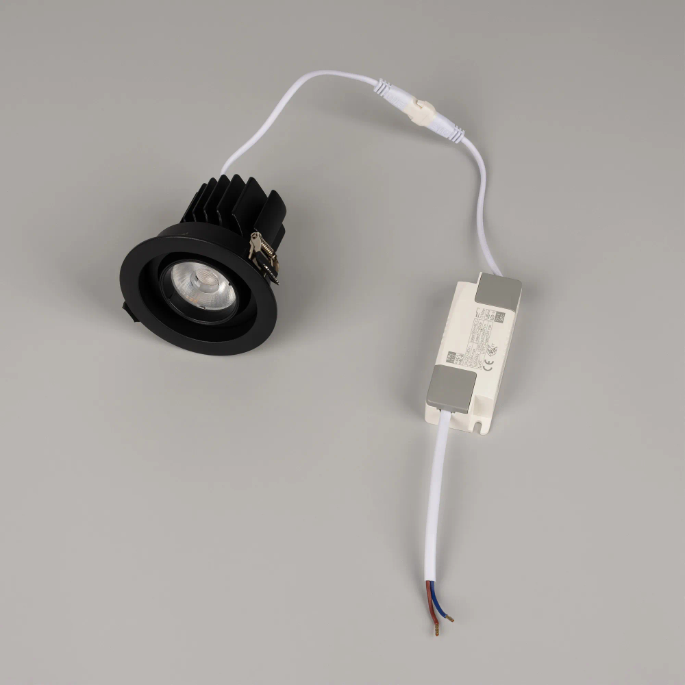 Светильник MS-VORTEX-BUILT-R90-12W Warm3000 (BK-BK, 40 deg, 230V) (Arlight, IP20 Металл, 5 лет) 043481
