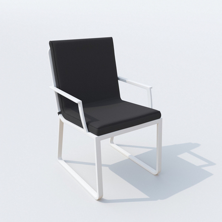 Стул Ideal Patio АЛЬБА антрацит - белый каркас