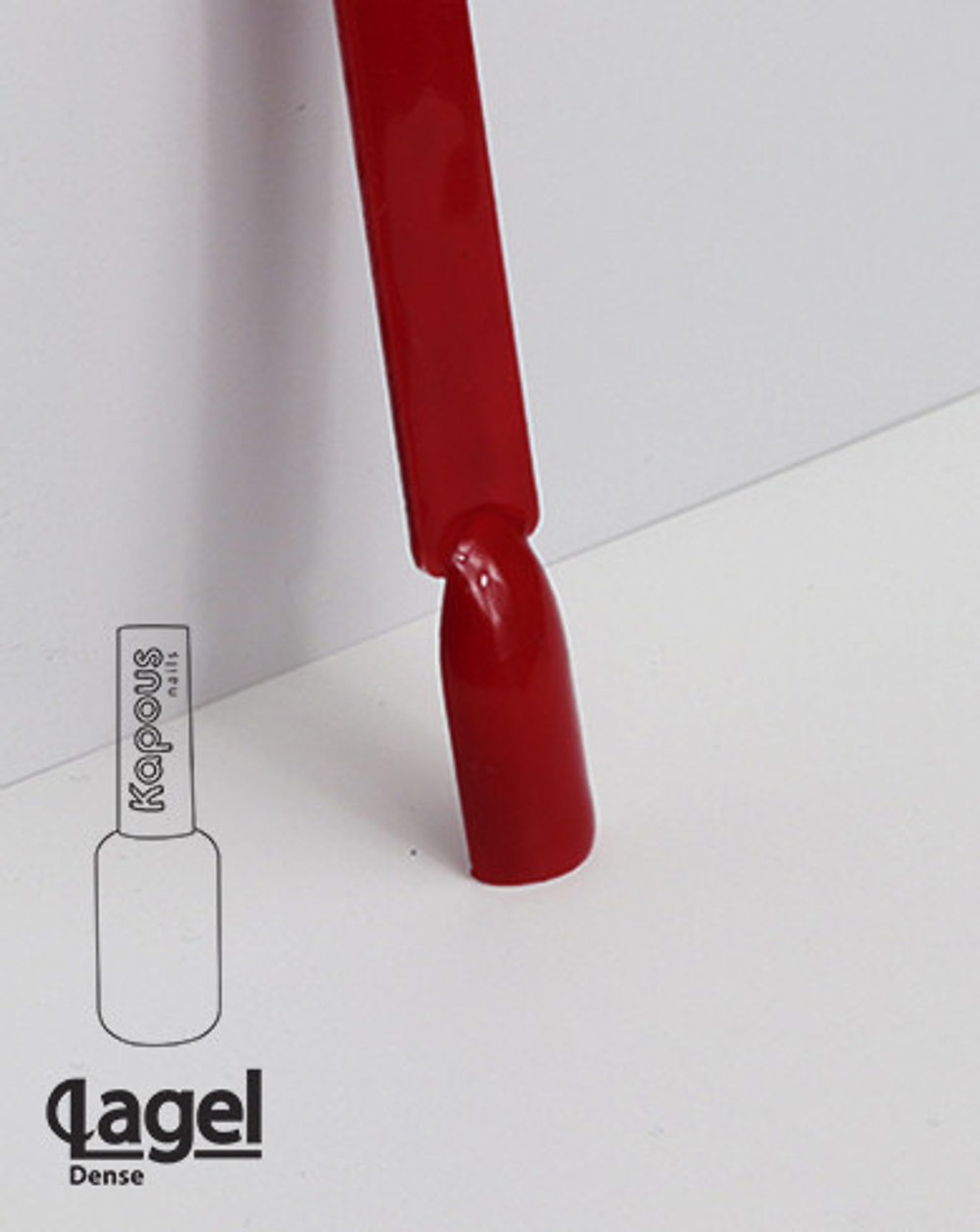 1820 Фактурный красный, гель-лак «Lagel Dense», 8 мл