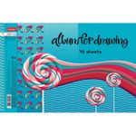 Альбом для рисования А4 48 л., спираль, обложка картон, HATBER, 205х290 мм, "Счастливчики" (4 в спайке), 48А4Всп