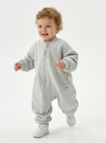 Комбинезон из футера без начеса, Серый