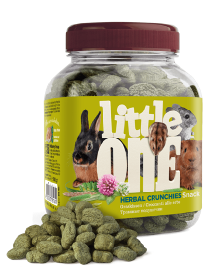 LITTLE ONE Травяные подушечки. Лакомство для всех видов грызунов, 100 г
