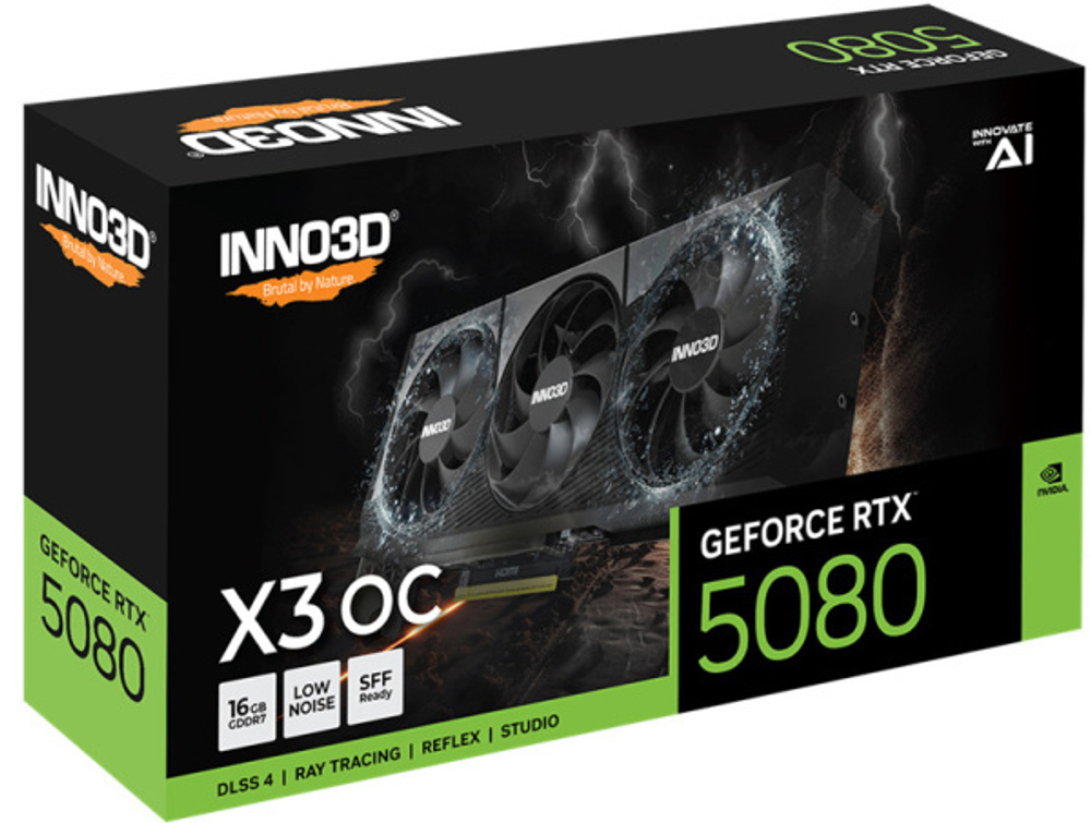 Видеокарта Inno3D GeForce RTX 5080 X3 OC (N50803-16D7X-17603930)