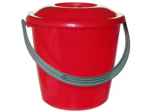 Ведро пластиковое с крышкой (7л)