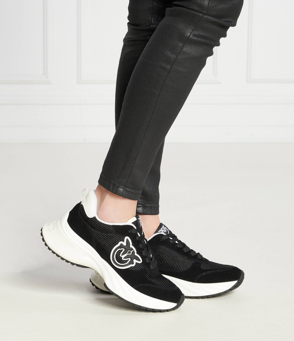 Кожаные кроссовки ariel Pinko - черный(SS0029 P029)