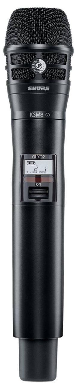 SHURE QLXD2/K8B G51 ручной передатчик серии QLXD с капсюлем микрофона KSM8, диапазон 470-534 MHz