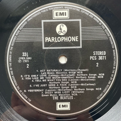 Винтажная виниловая пластинка LP The Beatles Help (Англия 1980)