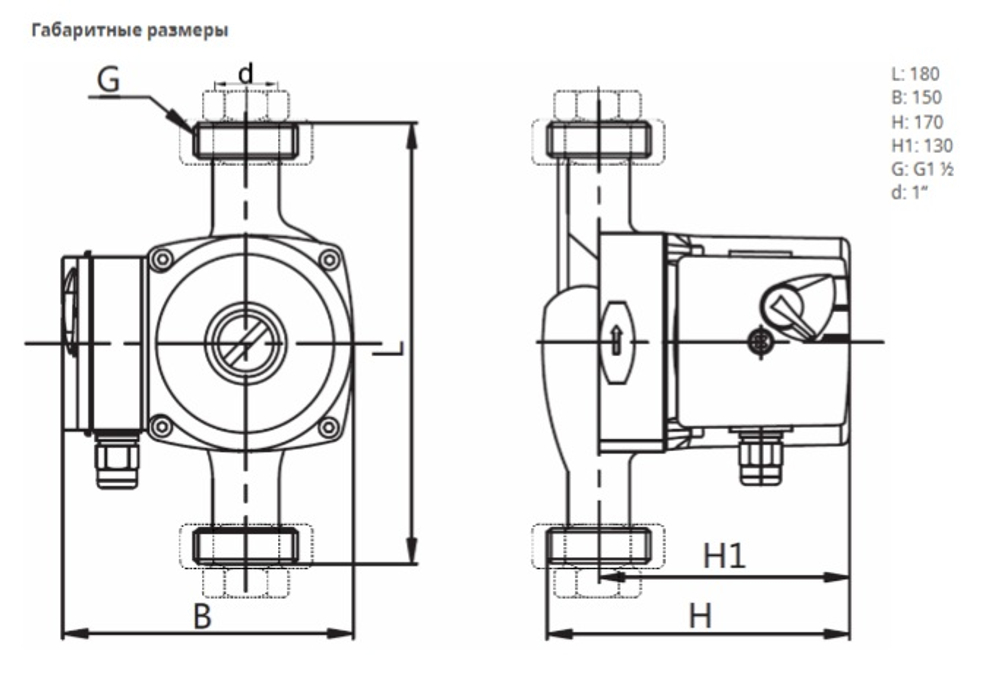 Насос NOZ 25/8 EM S3 Brass