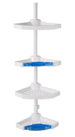 Полка угловая для ванной комн. "Prima Nova" № 07 белая размер 52х25х10 "КТ"