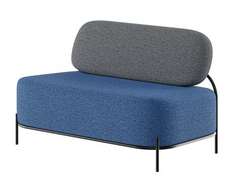 Джайв Диван двухместный JVE-2 Ness 012/Ness 009/Металл Черный 1250*720*770