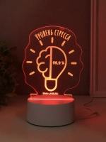 Светильник "Уровень стресса 99,9%" LED RGB от сети RISALUX 9
