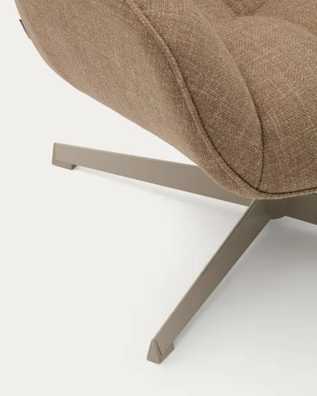 Крутящееся кресло Jaspe, светло-коричневое