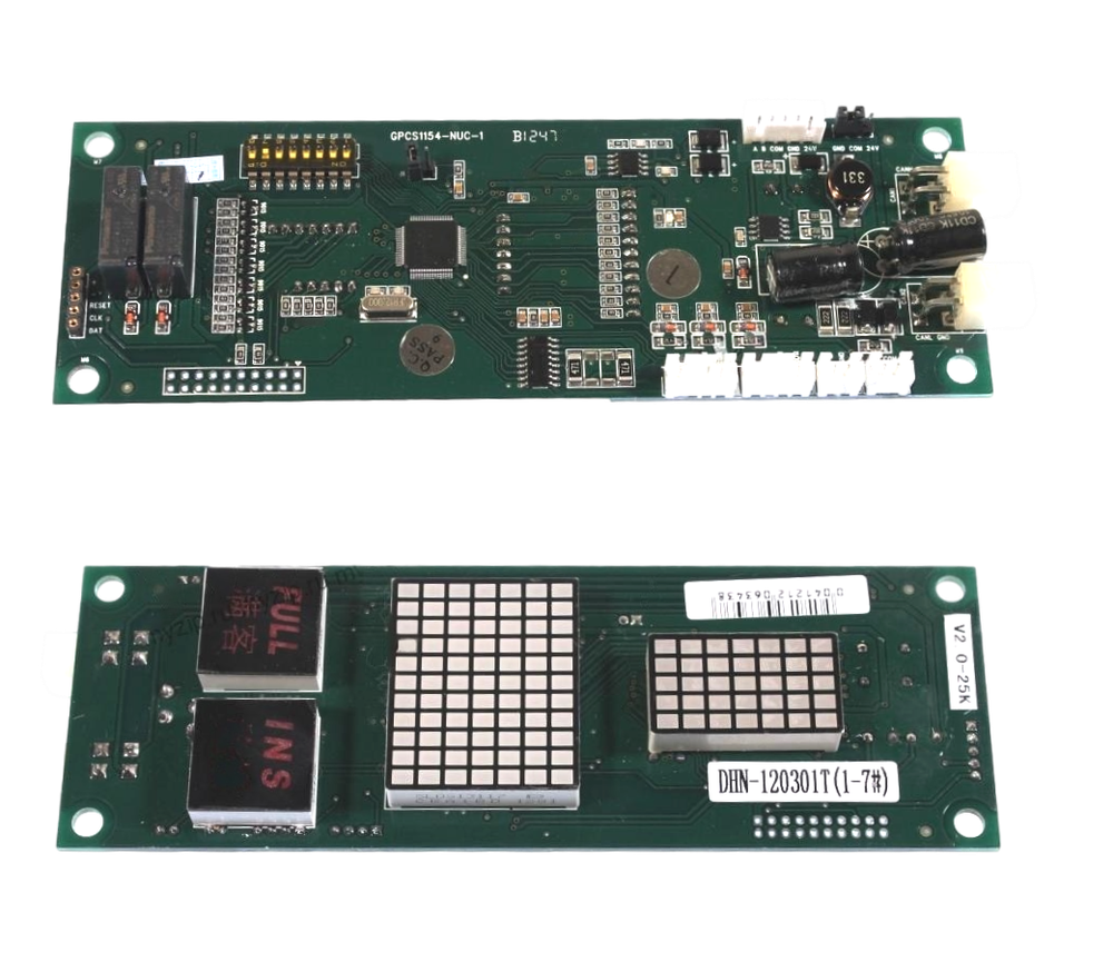 Плата этажной индикации вертикальная GPCS1154 (OCAL-08) для системы управления MPK708C  BLT.