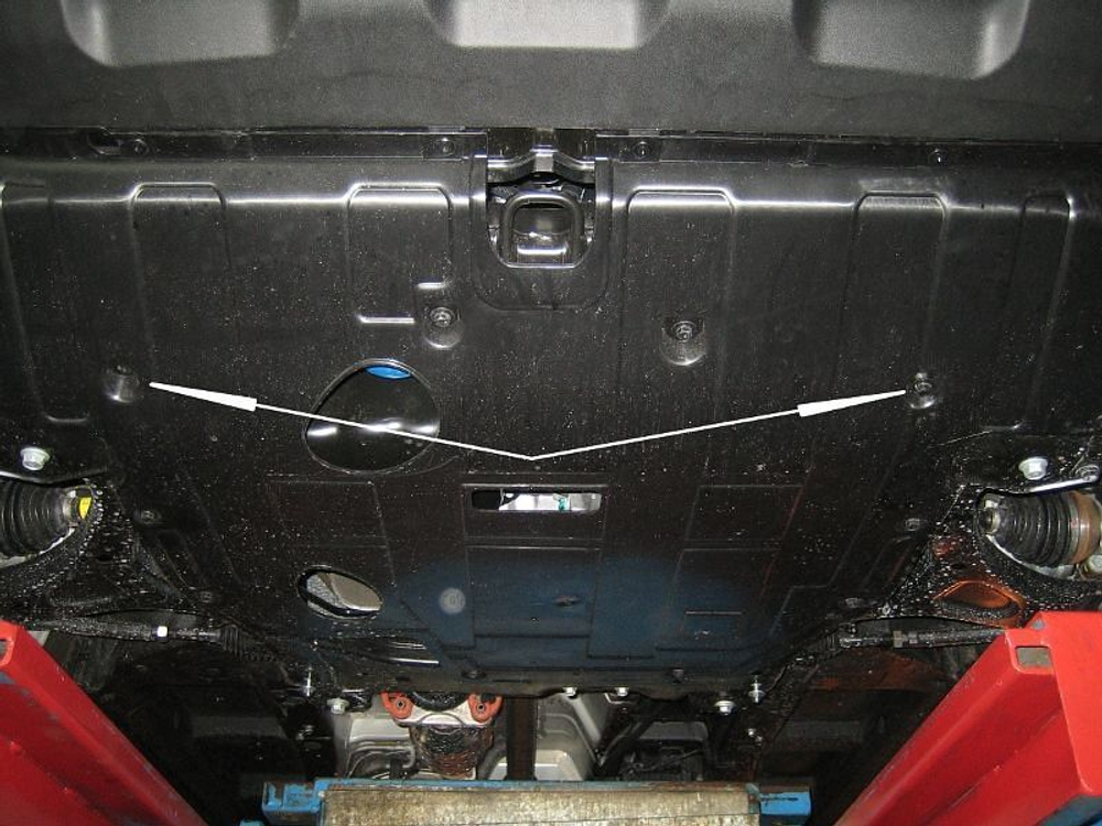 Защита картера и КПП Sheriff для Kia Sorento II (XM) 2009-2010 арт.11.1669