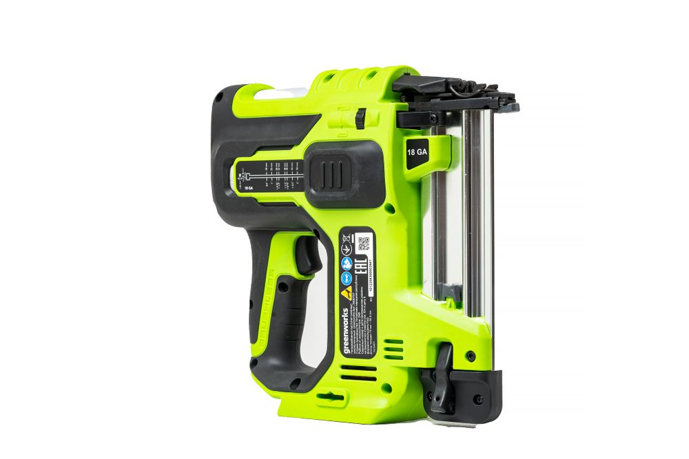 Нейлер аккумуляторный Greenworks, GD24BN, 3400707,24v, без АКБ и ЗУ