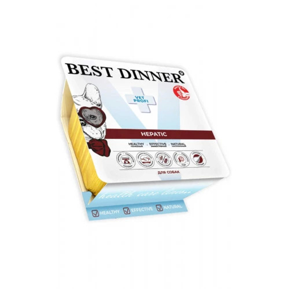 BEST DINNER Vet Profi Паштет для собак при нарушении функции печени с курицей 0,1 кг