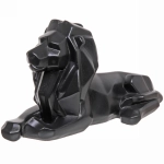 Статуэтка из гипса «Лев Оригами» 35*20см чёрный