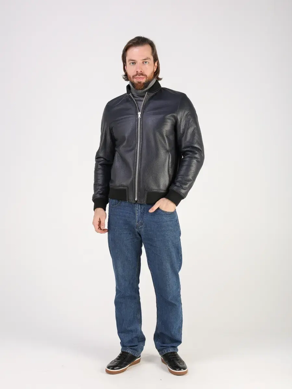 Дубленка натуральная куртка зимняя двухсторонняя шуба бобмер