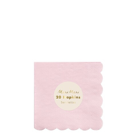 Салфетки маленькие розовые "Эко" 20 шт.