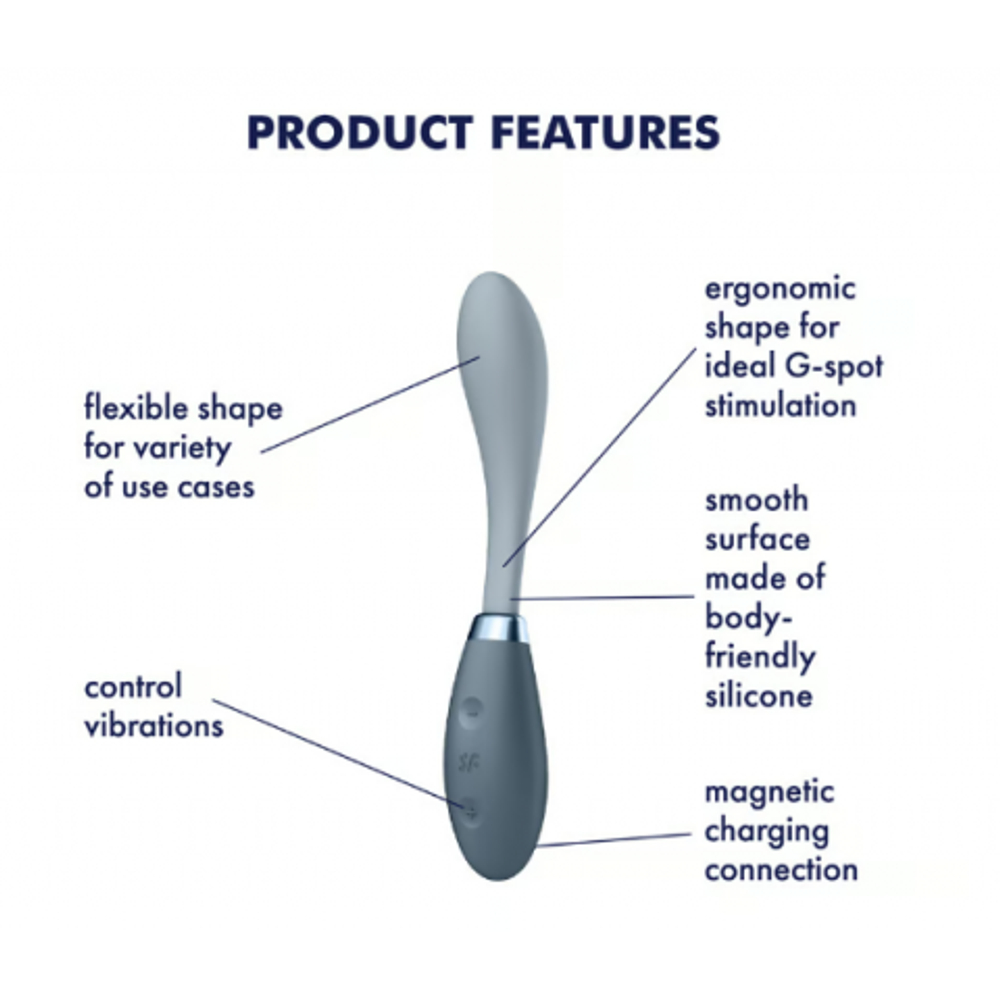 Мульти вибратор Satisfyer G-Spot Flex 3 серый