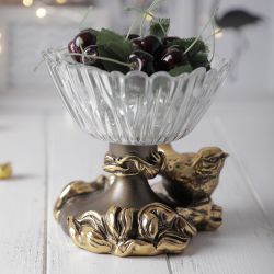 Фруктовница-конфетница Белла Бронза