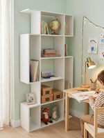 Стеллаж «Марм» 90×24×171 см, деревянный, напольный, белый, Marmur