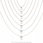 Подвеска из серебра с бриллиантом, Tiffany💠 0.07 карат, В наличии