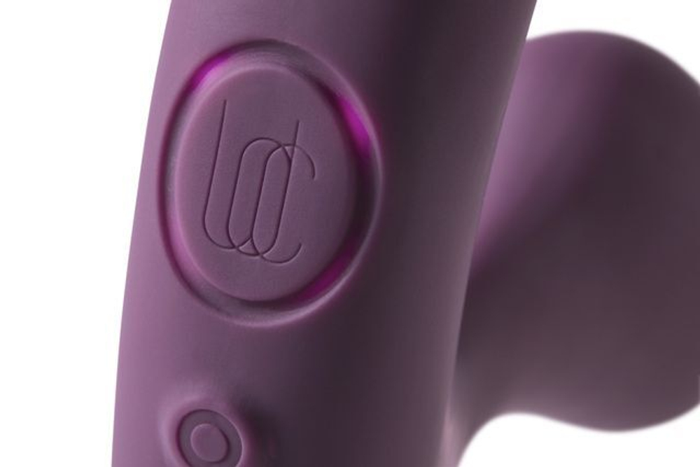 Фиолетовый универсальный вибратор Tilt - 12 см. (Цвет: фиолетовый)