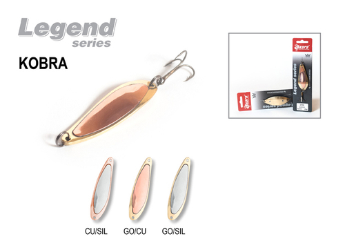Блесна колебалка Akara Legend Kobra со вставкой 70 мм 20 гр. Go(Cu)