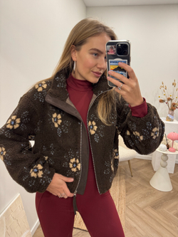 Бомбер Chocolate floral