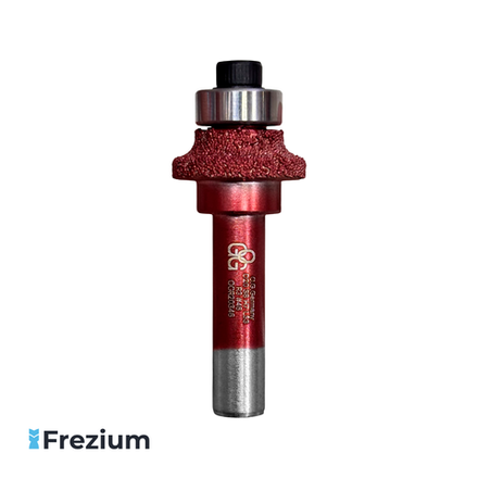 Радиусная алмазная фреза по камню "O.G.Germany" (D20xS8xH7xL53 R3 Зернистость 46; OGR20346)