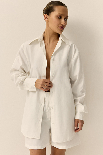 Рубашка из хлопка AMAN Белый