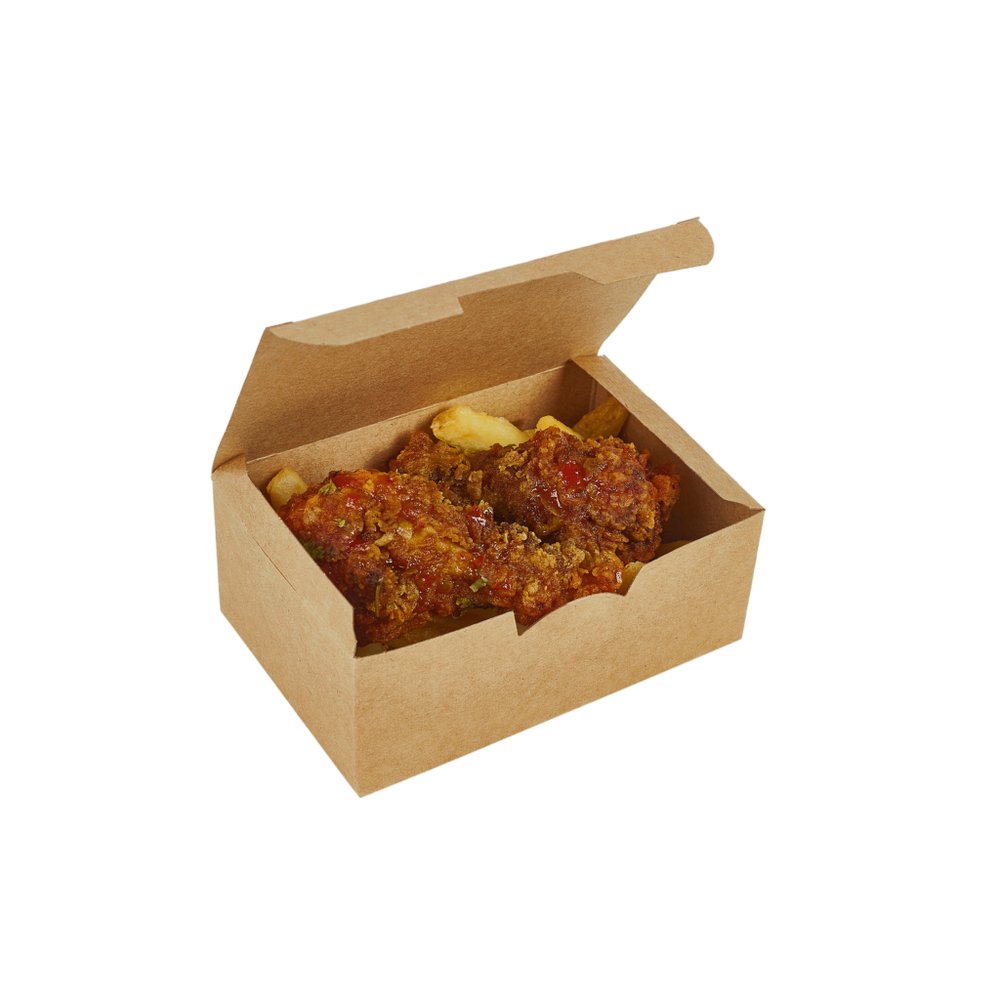 Упаковка ECO FAST FOOD BOX S, 115х75х45, Крафт