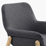Стул с подлокотниками  - VEDBO IKEA/ВЕДБО ИКЕА, 84х65х61 см, серый