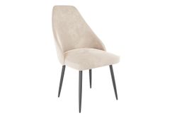 Стул Милан,пломбир (велюр) ноги черный, Мебельсон