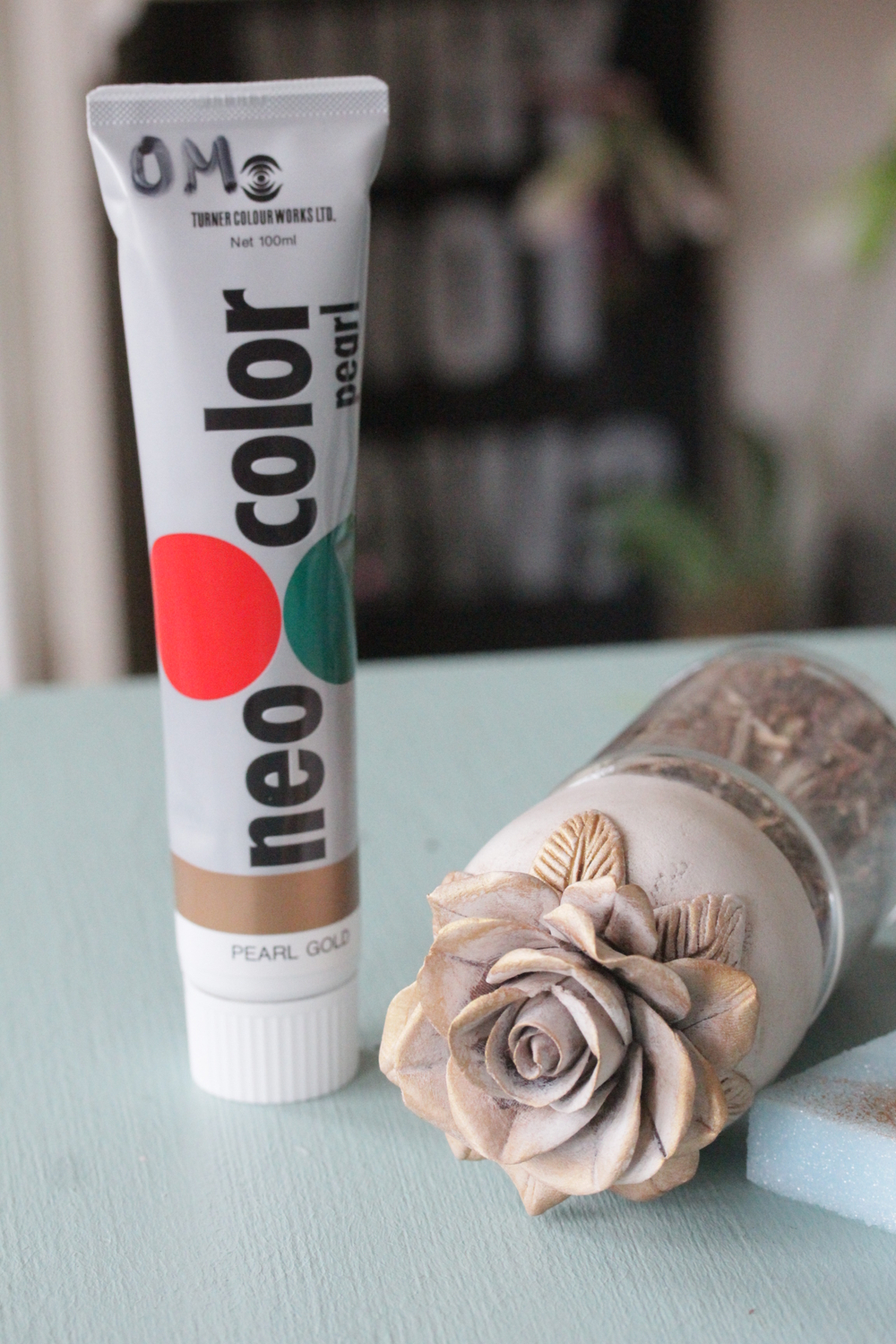 Золотая краска акриловая NEO Acryl color pual gold