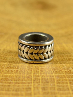 Бусина Колосок из нержавеющей стали