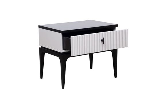GD-00004 Тумбочка прикроватная Este черно/серая 50*40*50см
