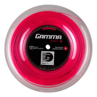 Струны теннисные Gamma Moto String Reel 200m - Pink