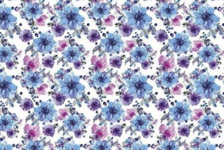 Бумага глянцевая 70*100см Васильки /1 лист