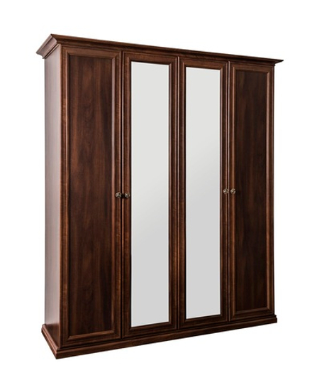 Афина (Эра) Шкаф четырехдверный (1+2+1) с зеркалом (караваджо)