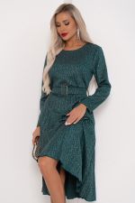 Платье с юбкой-плиссе (морская волна) Р11-2009/4 Nikol