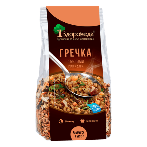 Здороведа Гречка с белыми грибами 250 г