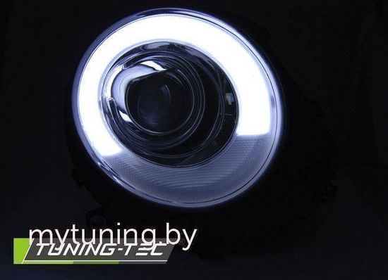 Фары передние TUBE LIGHTL BLACK для BMW MINI (COOPER) 06-14