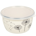 Миска эмал сталь, кругл, 14 см, 1.1 л, с крыш, Одуванчик, Metrot, 340966