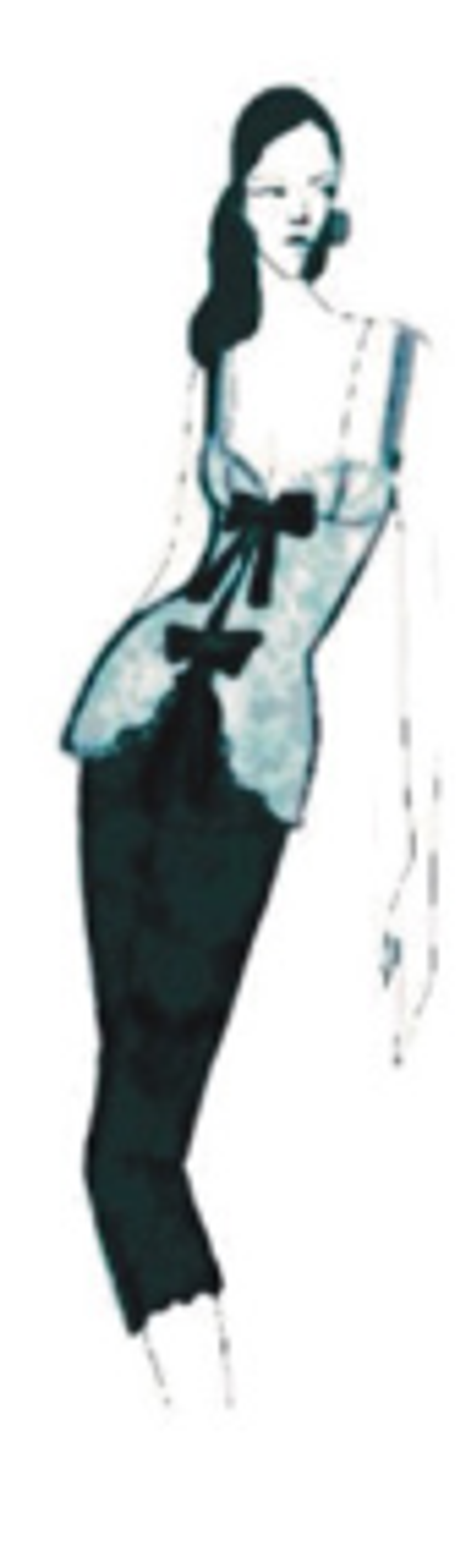 Платье корсетное миди из кружева с бантами