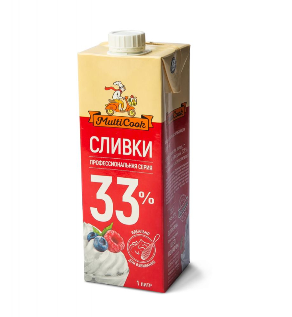 Сливки Multi Cook 33% , 1л