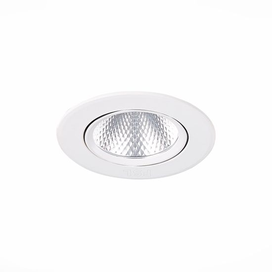 ST211.538.06.24 Св-к встр. Белый LED 1*6W 3000K 480Lm Ra80 24° IP20 D86xH50 220-240V Встраиваемые светильники