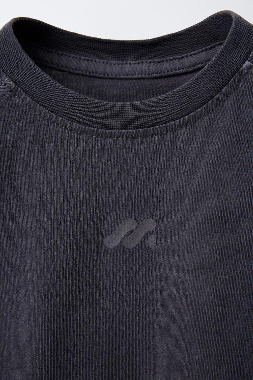 ZARA ФУТБОЛКА С ЛОГОТИПОМ, МОРСКОЙ СИНИЙ