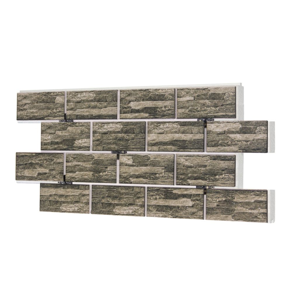 Клинкерная термопанель ППС Beryoza Ceramica Old Town Графит 1025х520 мм